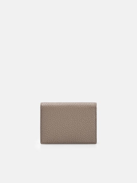 Tumbled Leather Bi-Fold Card Holder, 