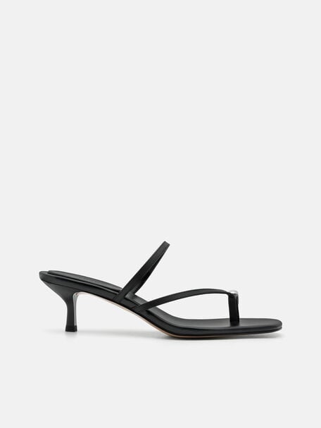 Lia Leather Heel Sandals, , hi-res