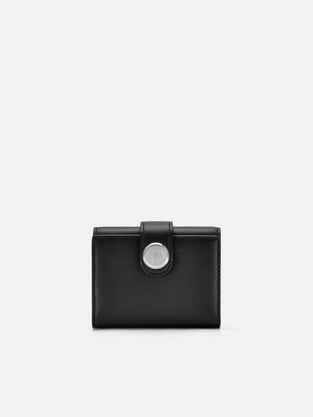 PEDRO Icon Dompet Kulit Tri-Fold, Black