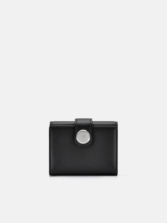 PEDRO Icon Dompet Kulit Tri-Fold, Black