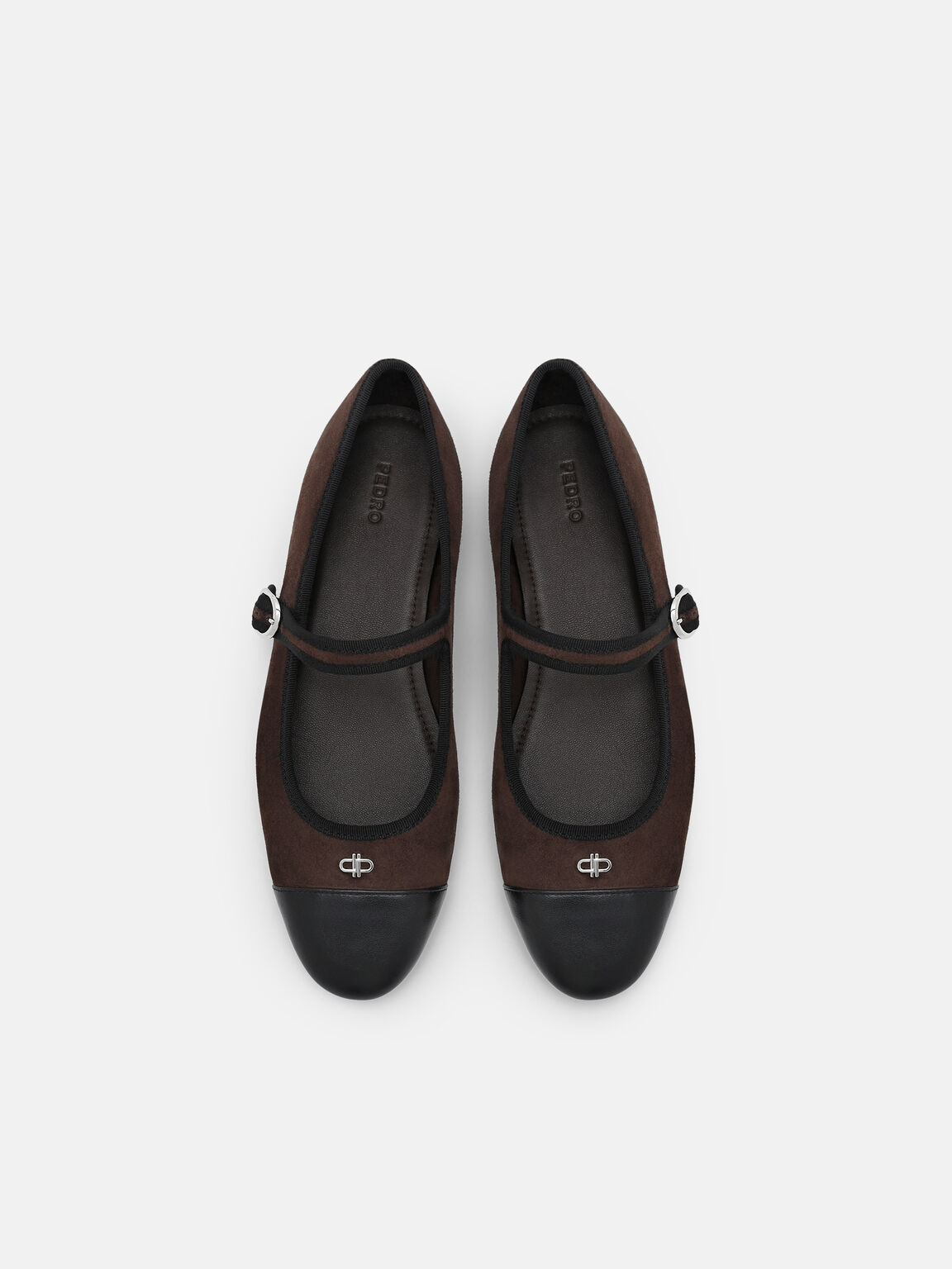 Sepatu Flat Balerina Suede Alina, , hi-res