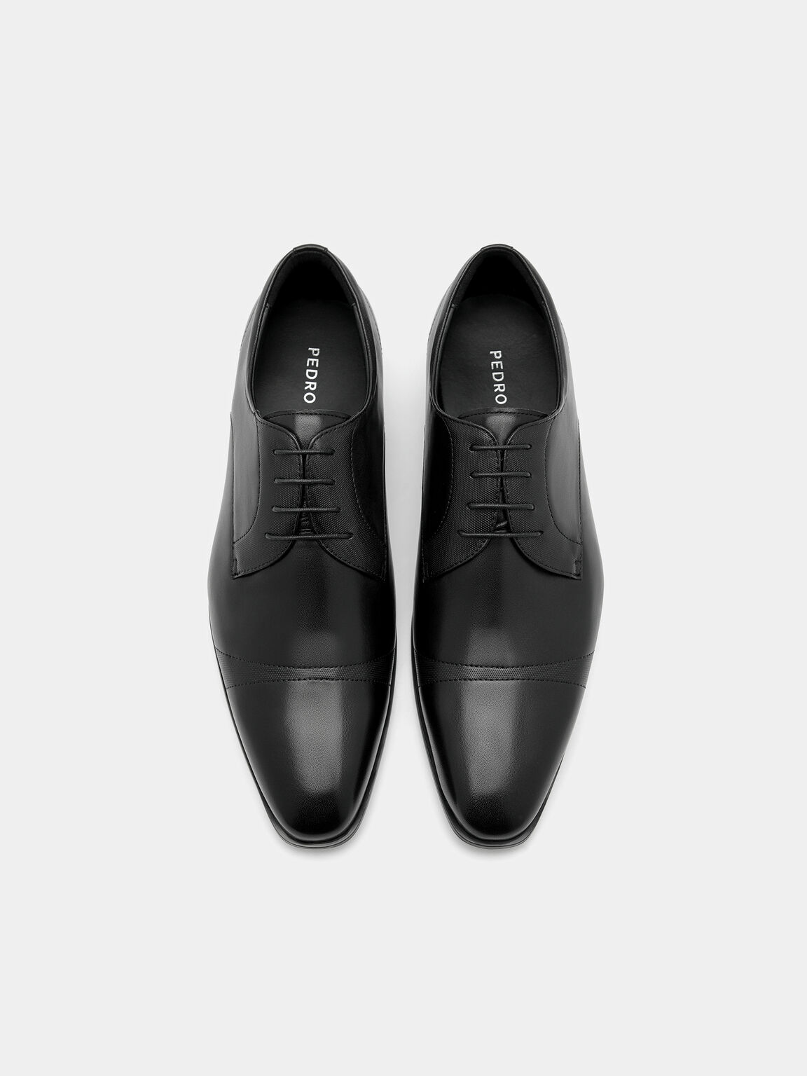 Leather Derby Shoes, , hi-res
