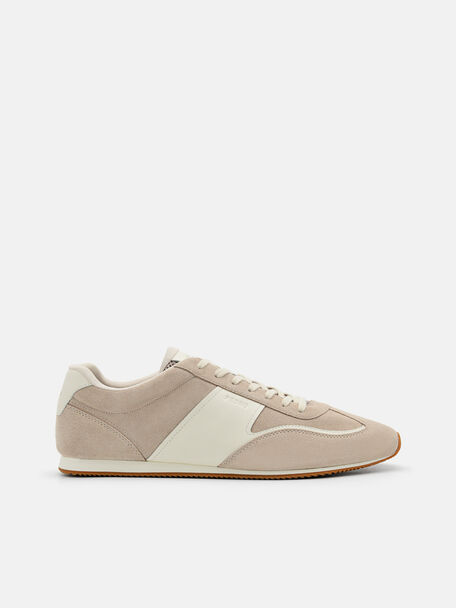 Lewis Suede Sneakers, Taupe, hi-res