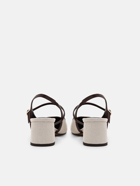 Slingback Heel Pumps, 