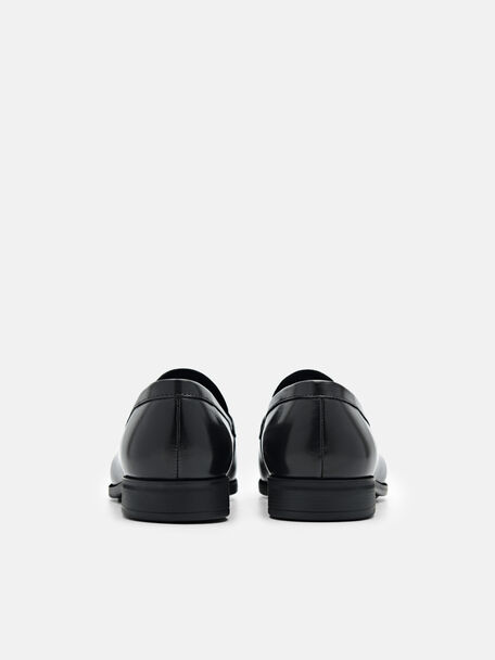 PEDRO Icon Leather Heel Sandals, Black