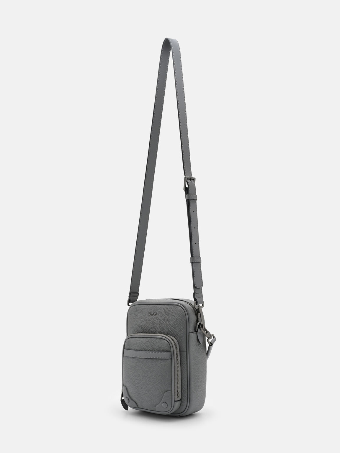 Patrice Tumbled Leather Crossbody Bag, 