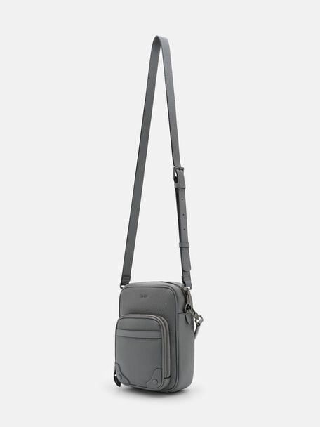Patrice Tumbled Leather Crossbody Bag, 
