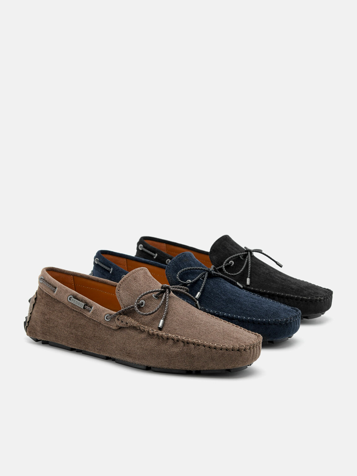Sepatu Driving Pita Corduroy, 