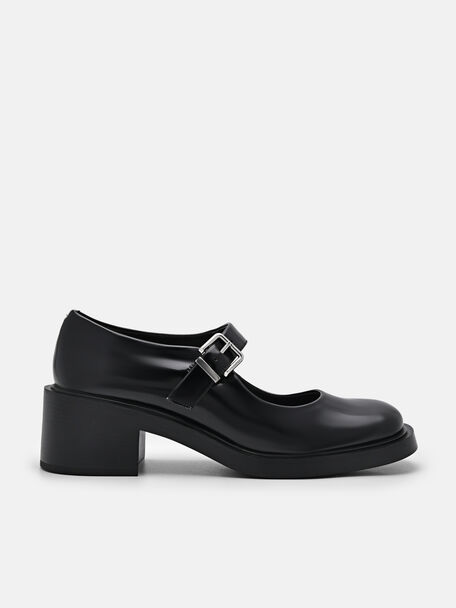 Hale Mary Jane Pumps, Black, hi-res