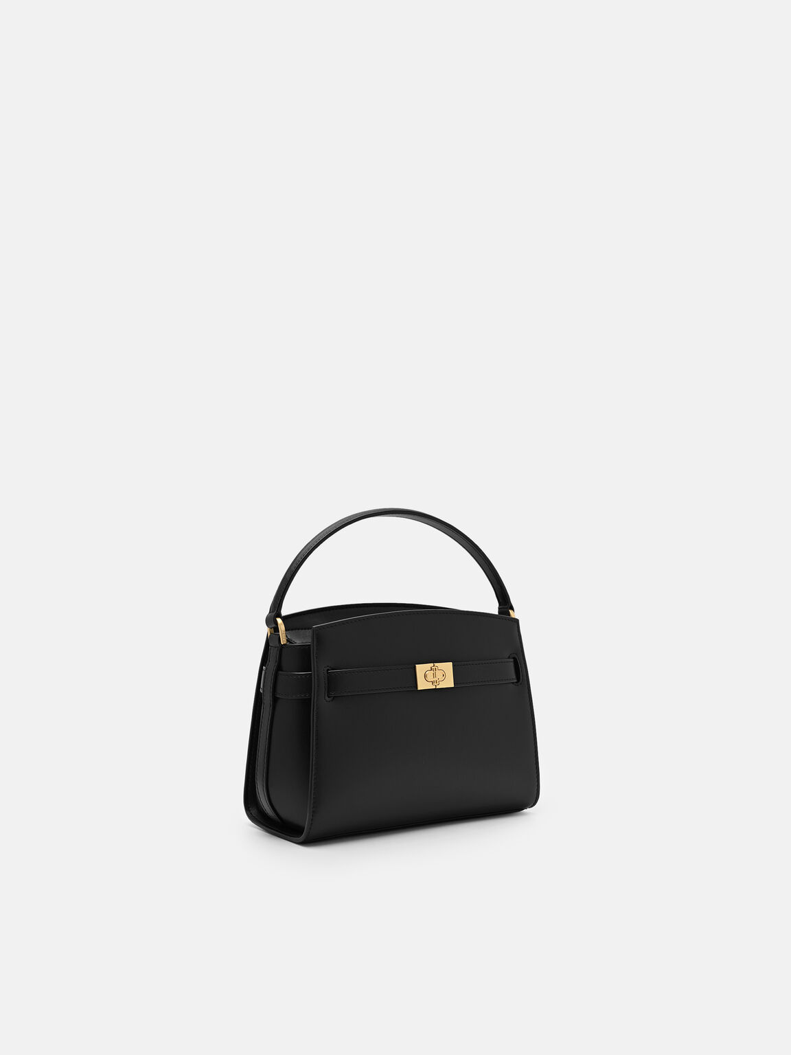 Tas Tangan Kulit dengan Sabuk, 