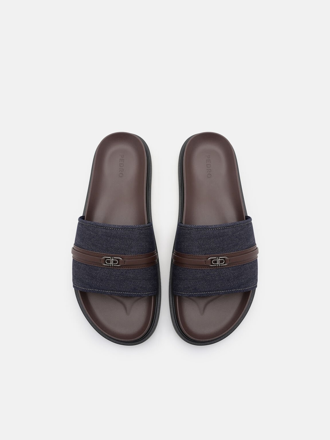 Belted Slide Sandals, 