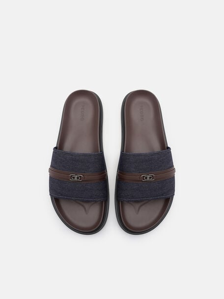 Belted Slide Sandals, 