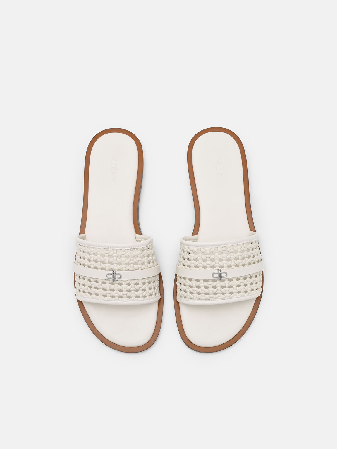 Sadie Woven Slide Sandals, , hi-res