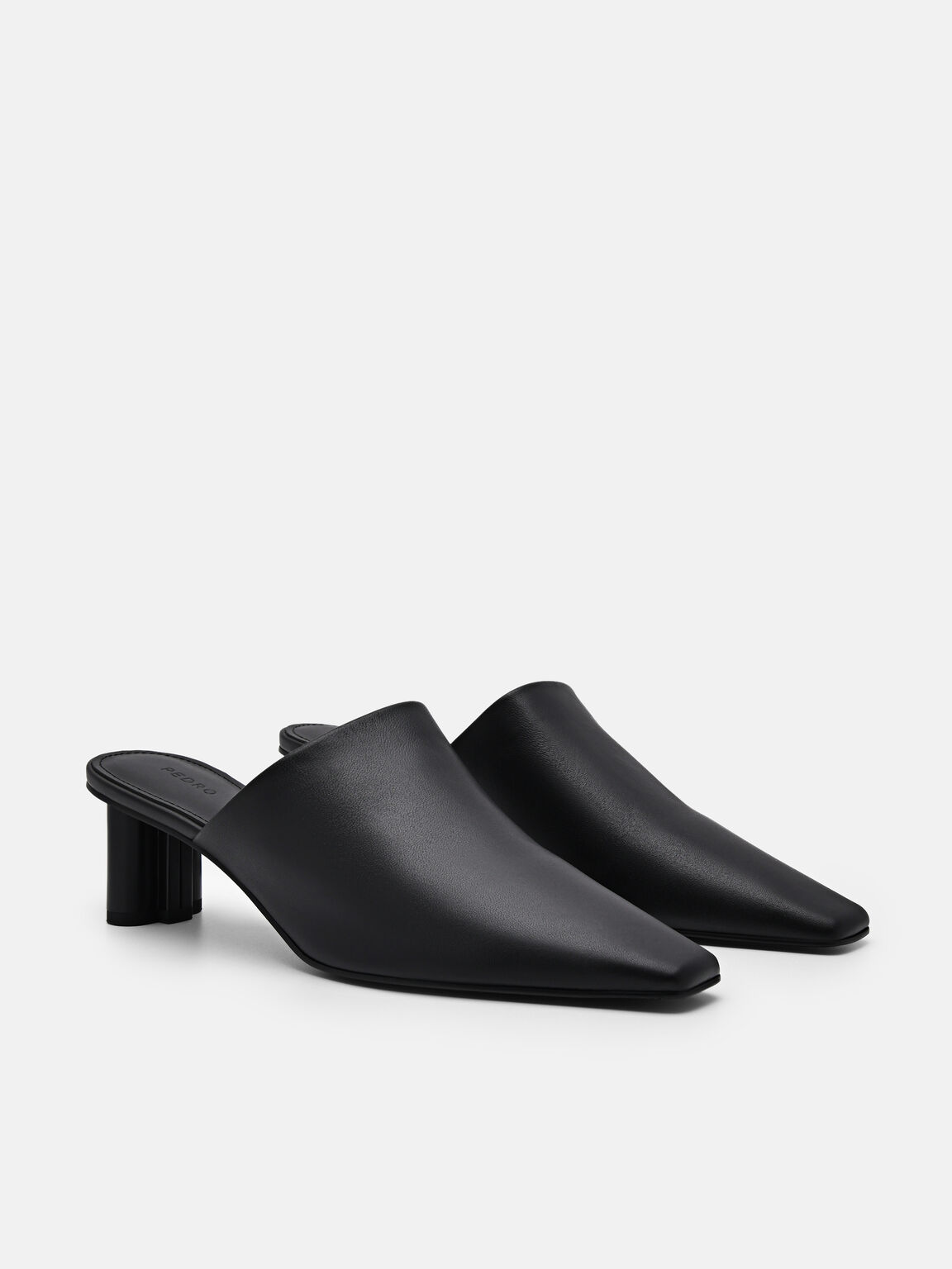 Sepatu Heels Kulit Mules, , hi-res