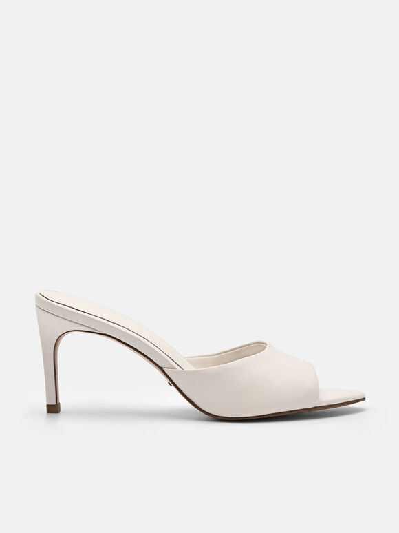 PEDRO Studio Ashley Leather Heel Sandals, Chalk, hi-res