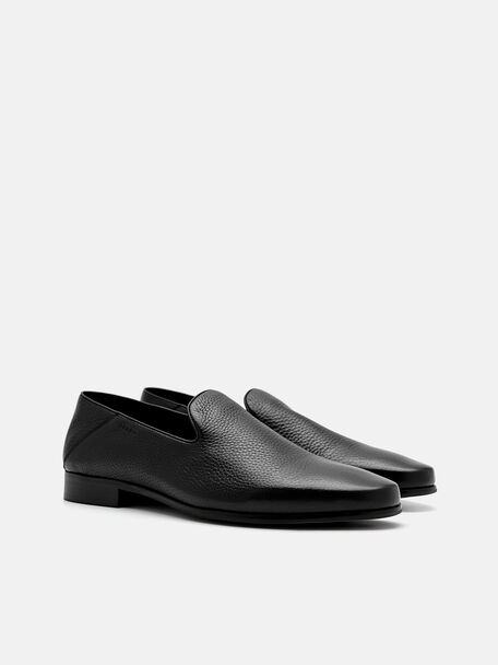 PEDRO Icon Leather Heel Sandals, Black