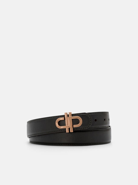 Leather Tang Belt, , hi-res