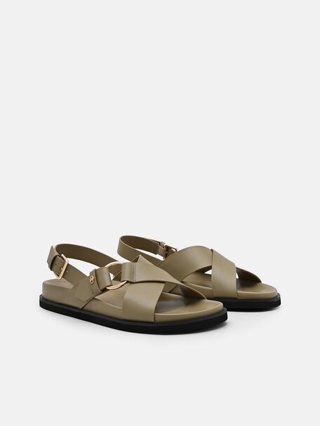 Goya Leather Backstrap Sandals, , hi-res