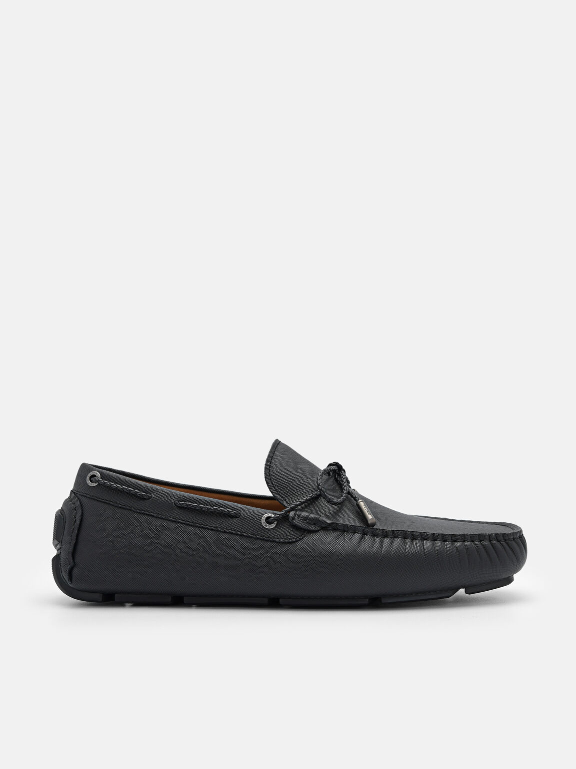 Sepatu Mengemudi Busur Kulit, 