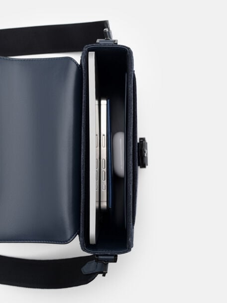 Tex Leather Crossbody Bag, , hi-res