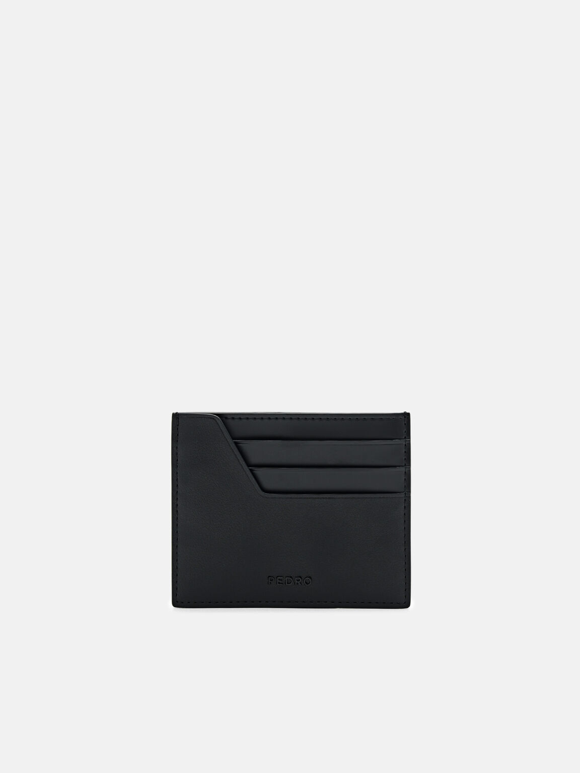 Leather Card Holder, Black
