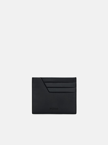 Leather Card Holder, Black