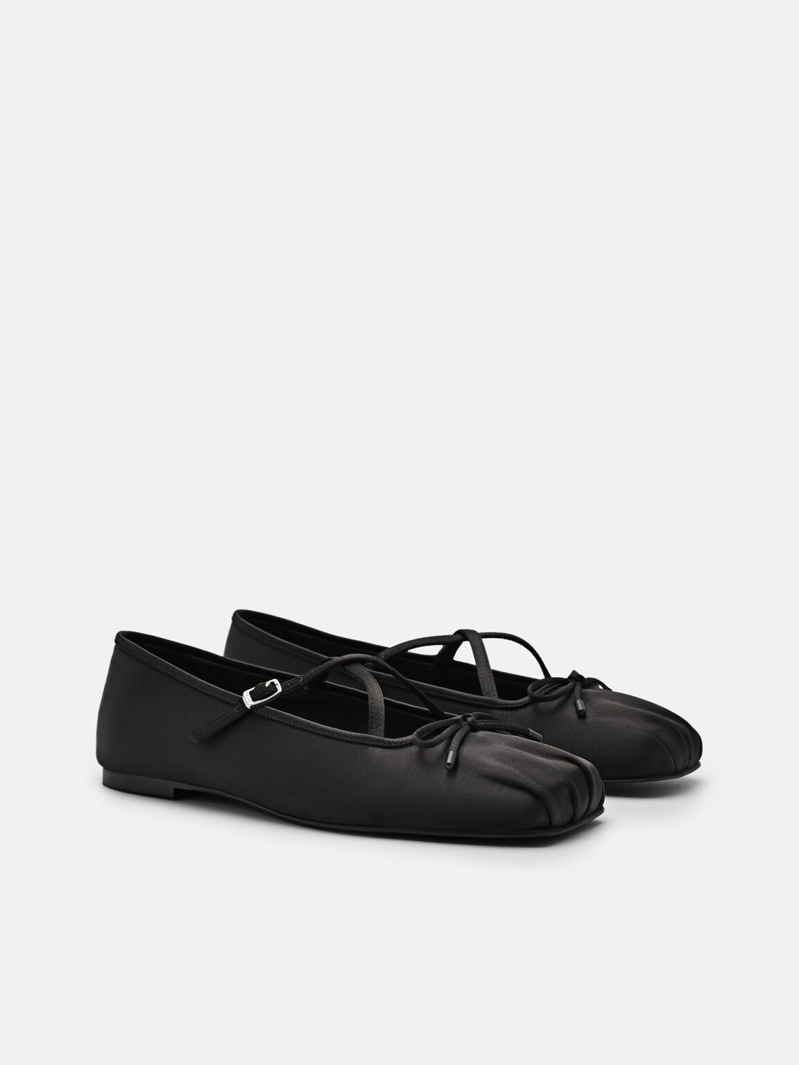 Nica Satin Ballerina Flats, 