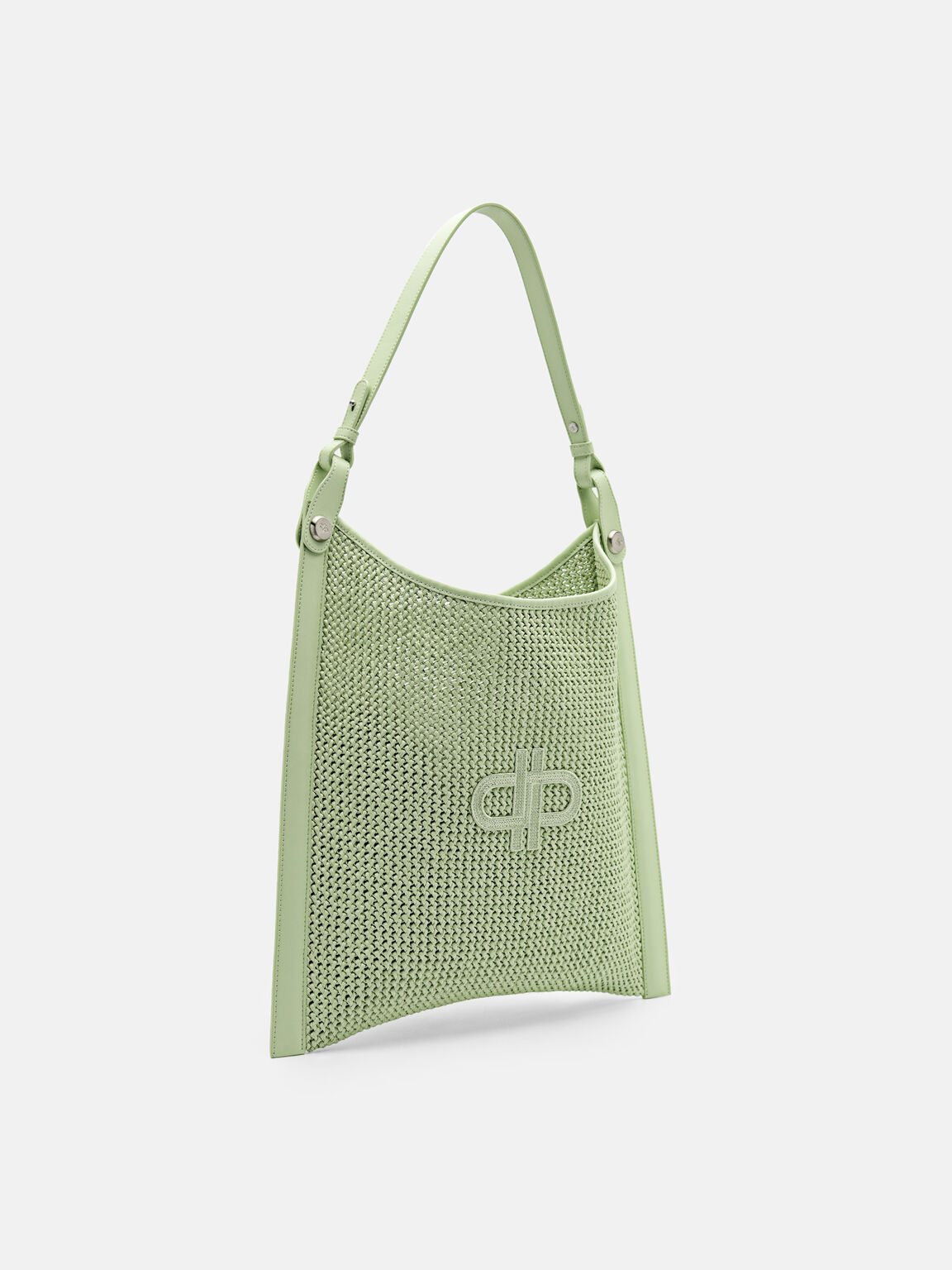 Tas Bahu Raffia Oversized PEDRO Icon, , hi-res