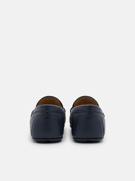 Tumbled Leather Tassel Driving Shoes, , hi-res
