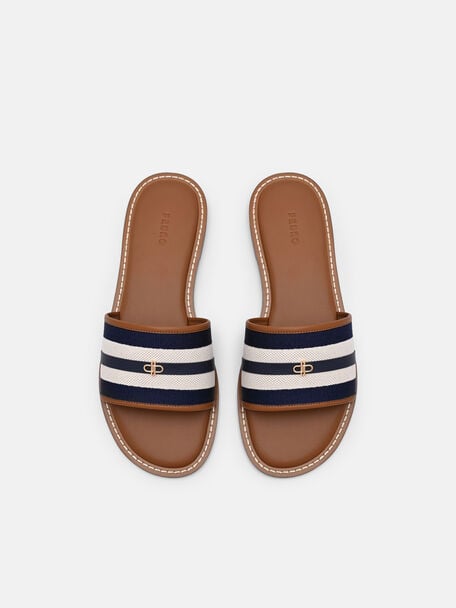 Sandal Slide Kanvas, , hi-res