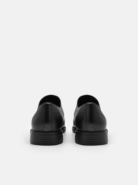 PEDRO Icon Leather Heel Sandals, Black