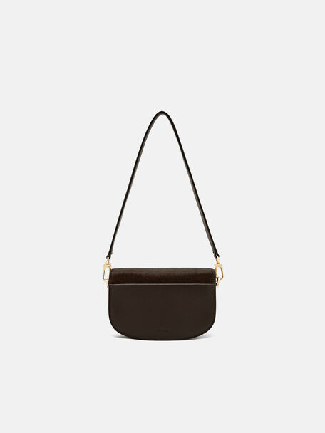 Duet Calf Hair Shoulder Bag, 