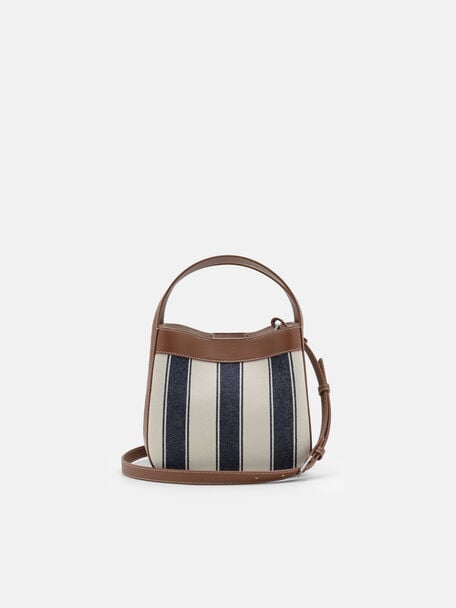 Dana Leather Bucket Bag, , hi-res