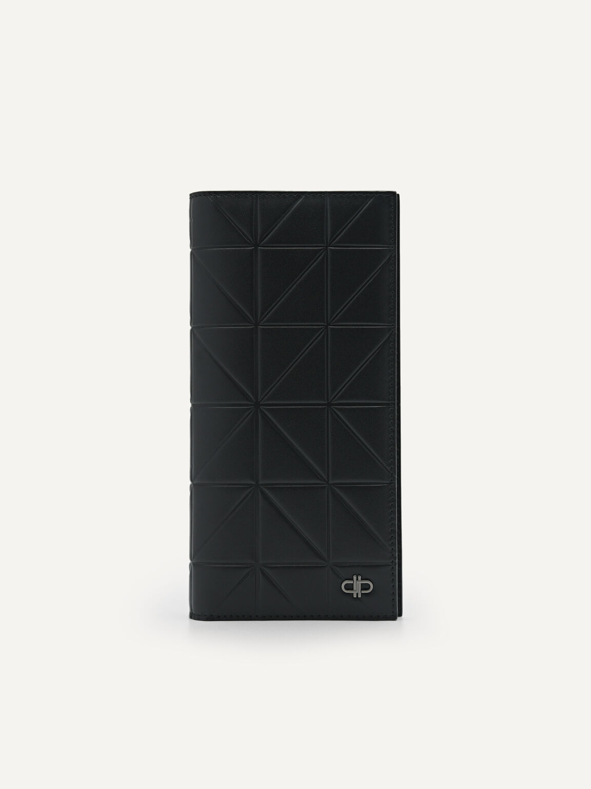 PEDRO Icon Leather Long Wallet in Pixel, Black, hi-res