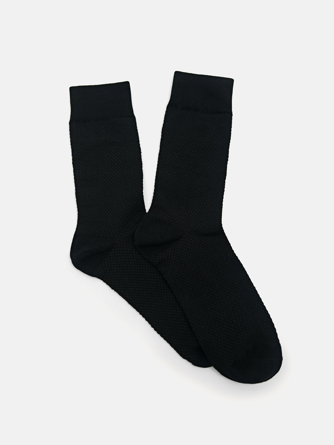 Men's Textured Cotton Socks, 