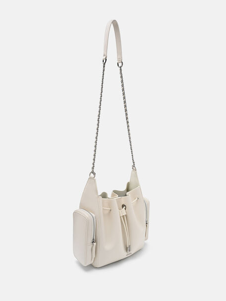 Drawstring Bucket Bag, , hi-res