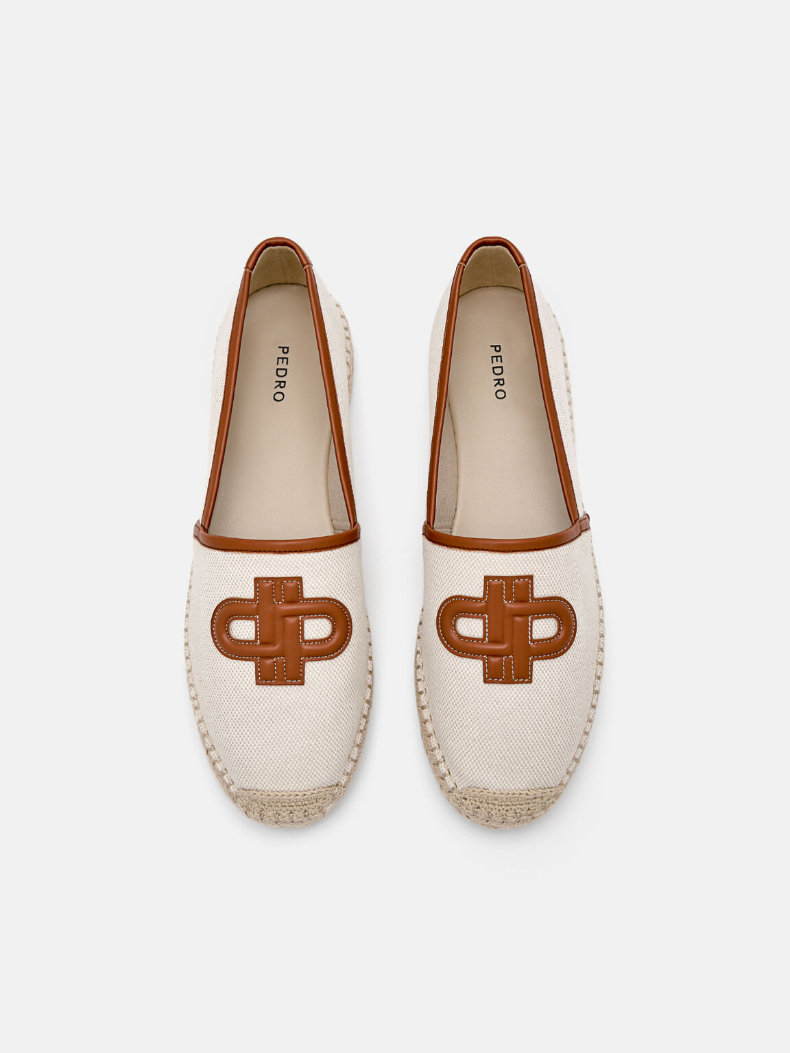 PEDRO Icon Fabric Loafers, Beige