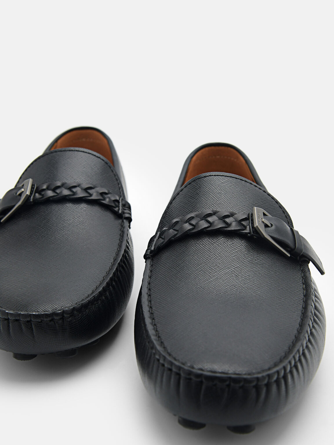 Sepatu Kulit Driving Saffiano, 
