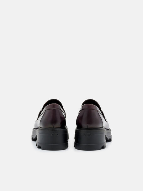PEDRO Icon Leather Heel Sandals, Black