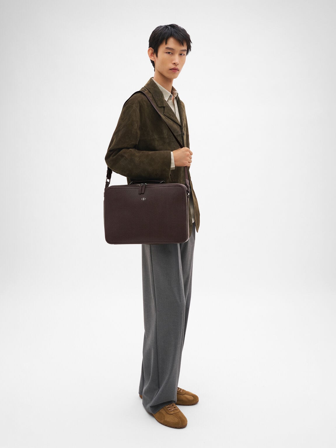 Drew Leather Briefcase, , hi-res