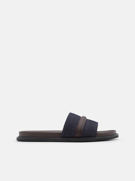 Belted Slide Sandals, 