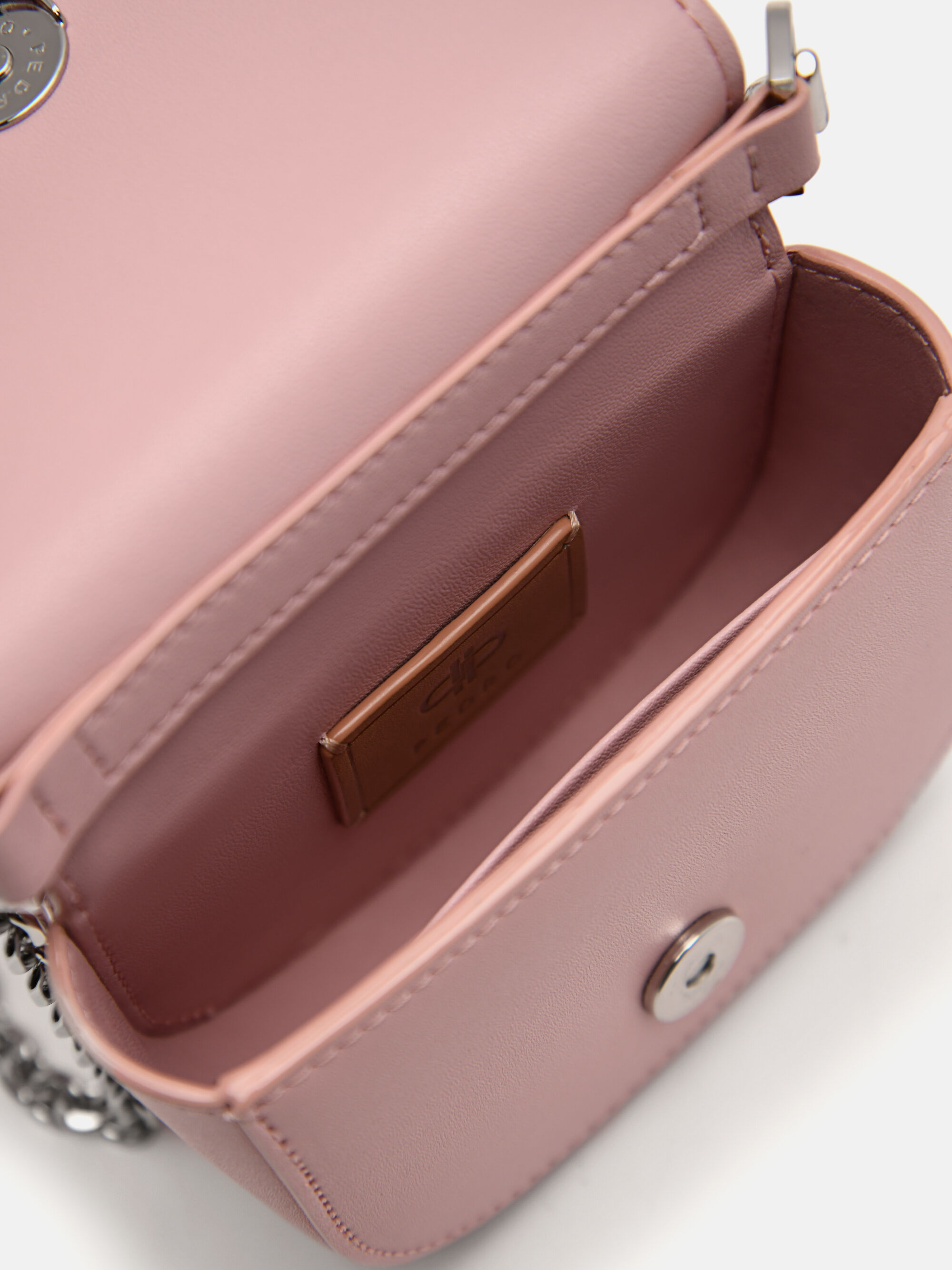 Pink PEDRO Icon Leather Micro Sling Pouch - PEDRO ID Pink PEDRO Icon Leather Micro Sling Pouch - PEDRO ID