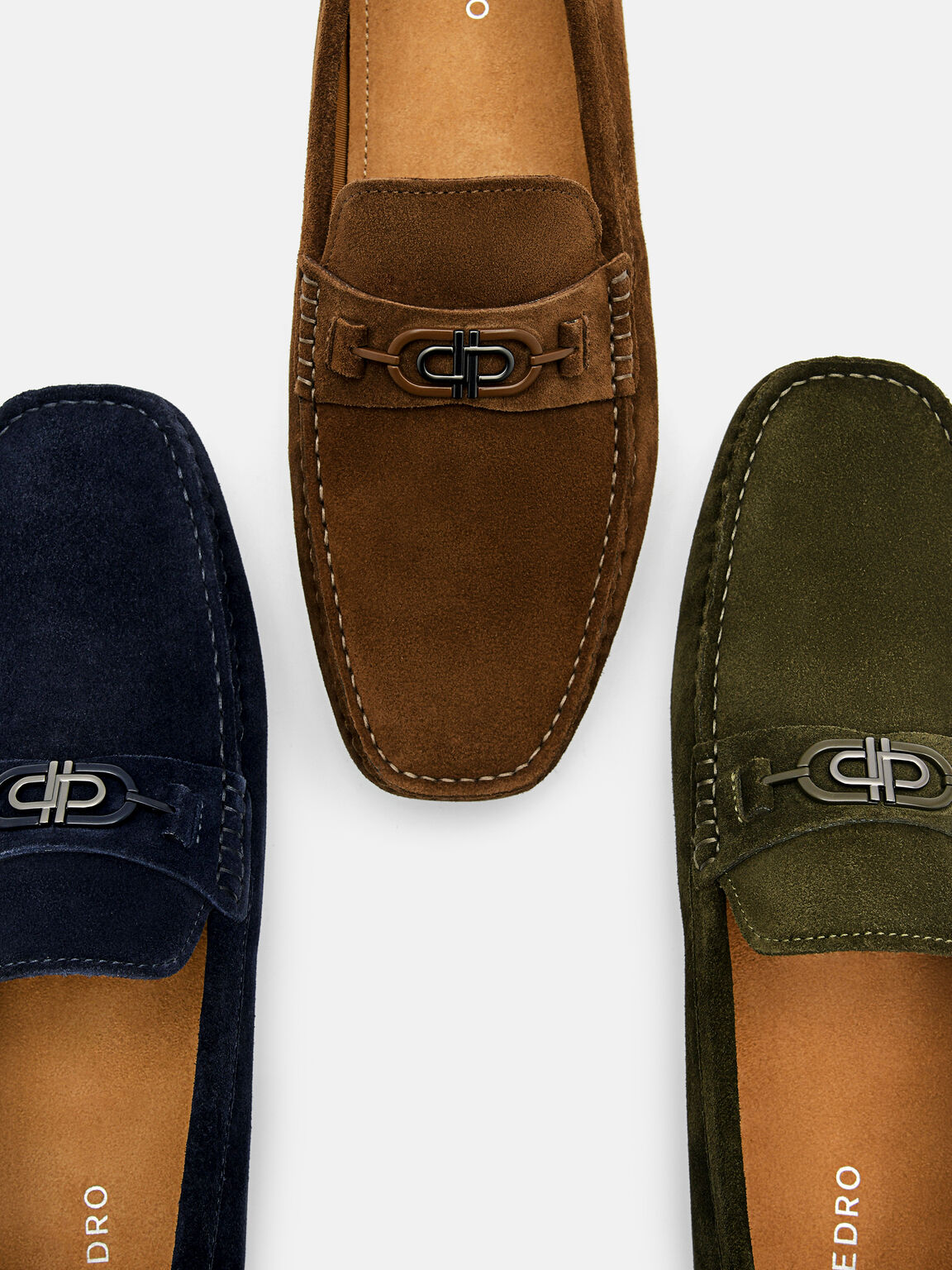 PEDRO Icon Sepatu Driving Suede Horsebit, 