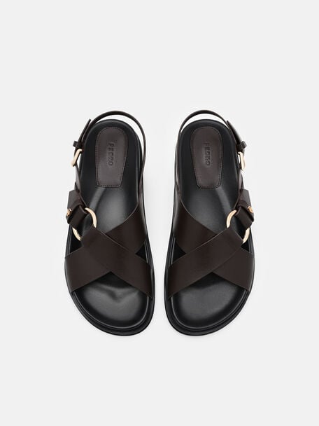 Goya Leather Backstrap Sandals, , hi-res