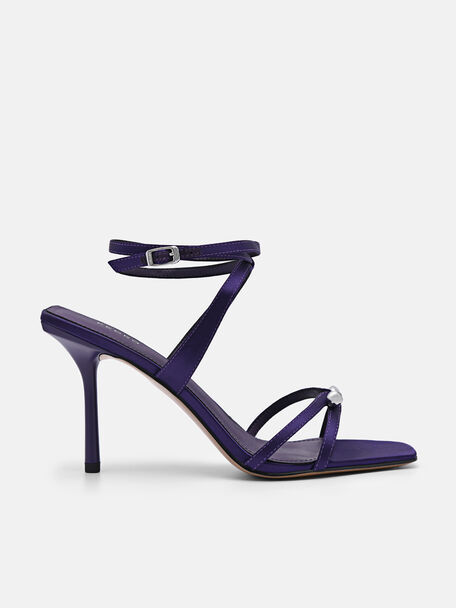 Sandal Tumit Kulit Sofia, 