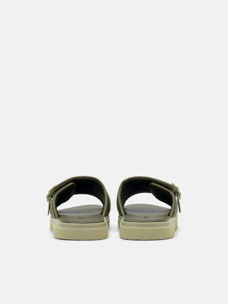 PEDRO Icon Leather Heel Sandals, Black