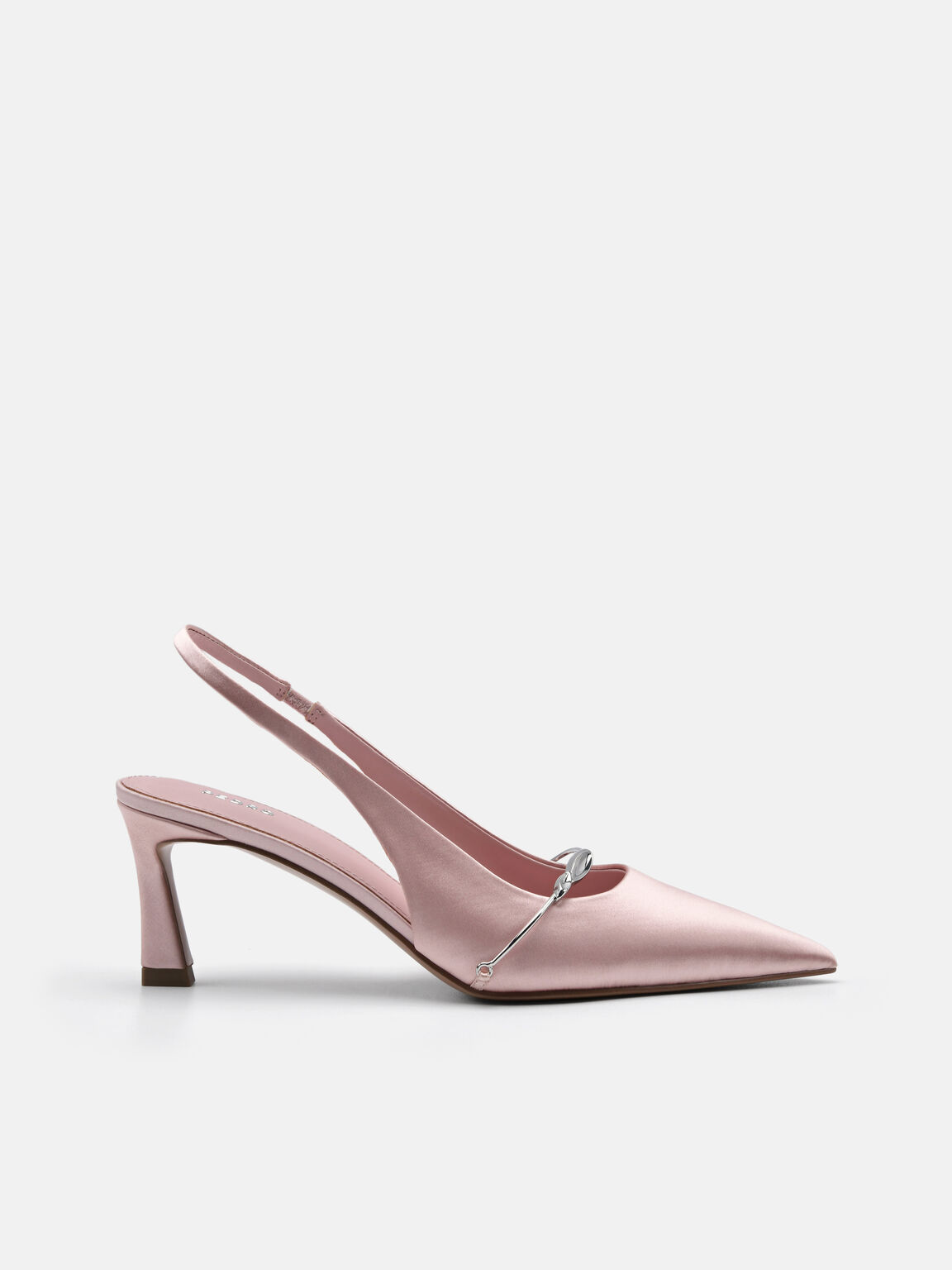 Mira Satin Slingback Pumps, Blush, hi-res