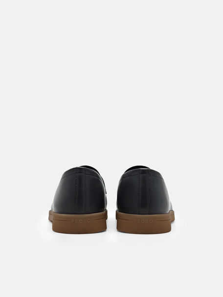 PEDRO Icon Leather Heel Sandals, Black