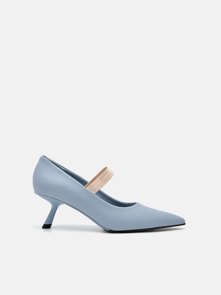 Eris Heel Pumps, Slate Blue, hi-res