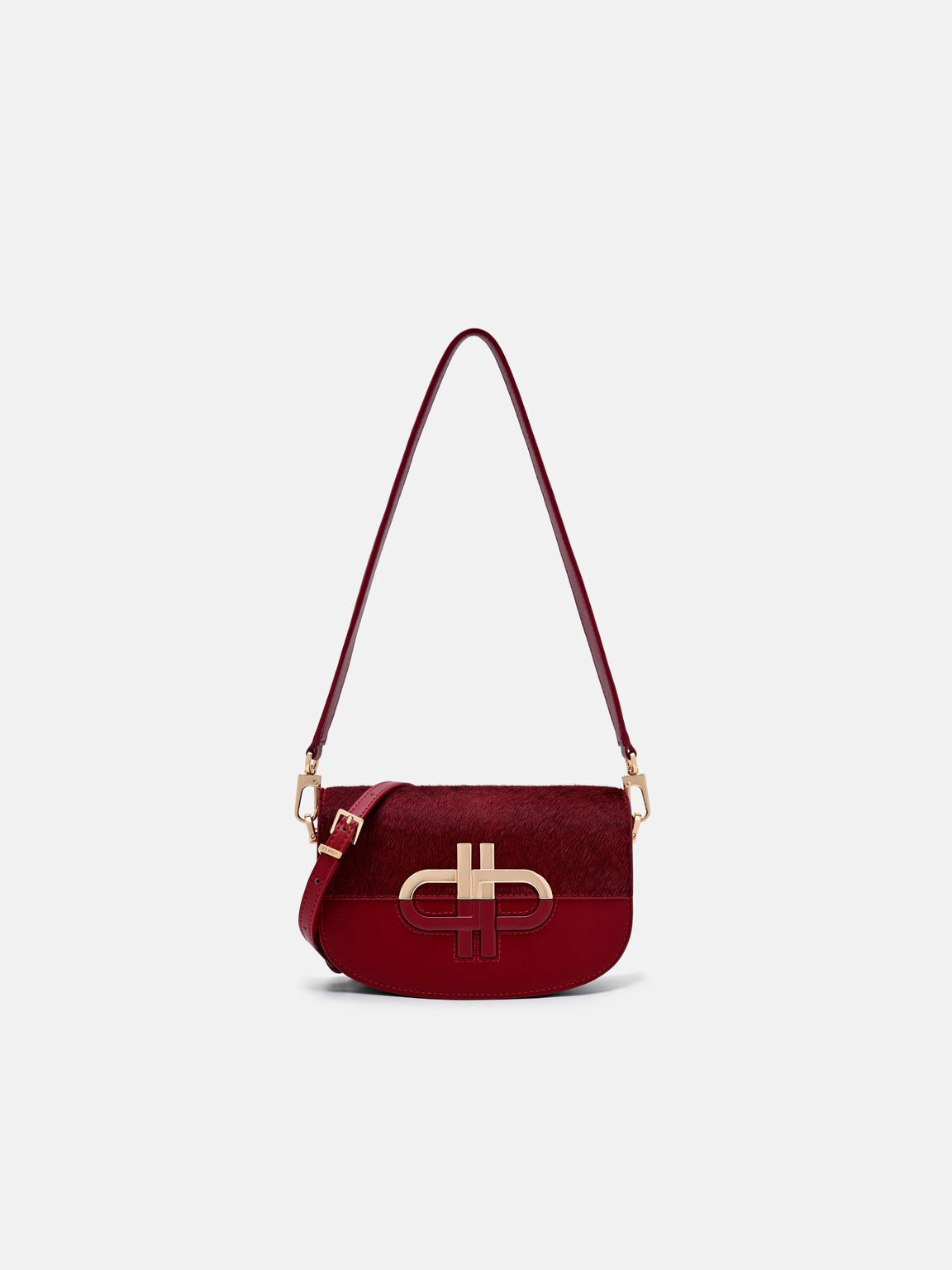 Duet Calf Hair Shoulder Bag, , hi-res